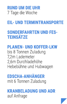 Leier Transporte Hannover - Leistungen: